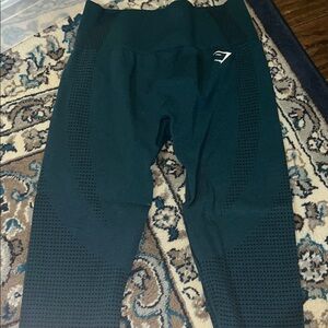 Gymshark Forest Green Leggings with Logo